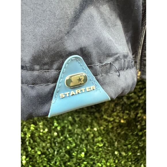 Vintage Starter Windbreaker Jacket‎ Men’s XL Blue Back Pocket - Picture 2 of 11